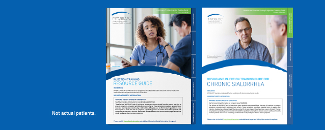Illustrations of dosing and administration guides