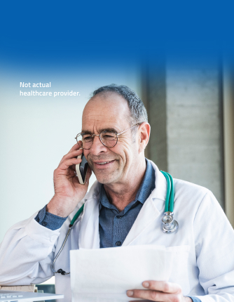Image of individual dressed as a doctor (not actual healthcare provider)